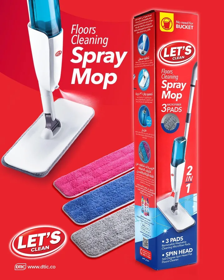 2-in-1 Floors Cleaning Spray Mop — LET'S Clean by DTIC