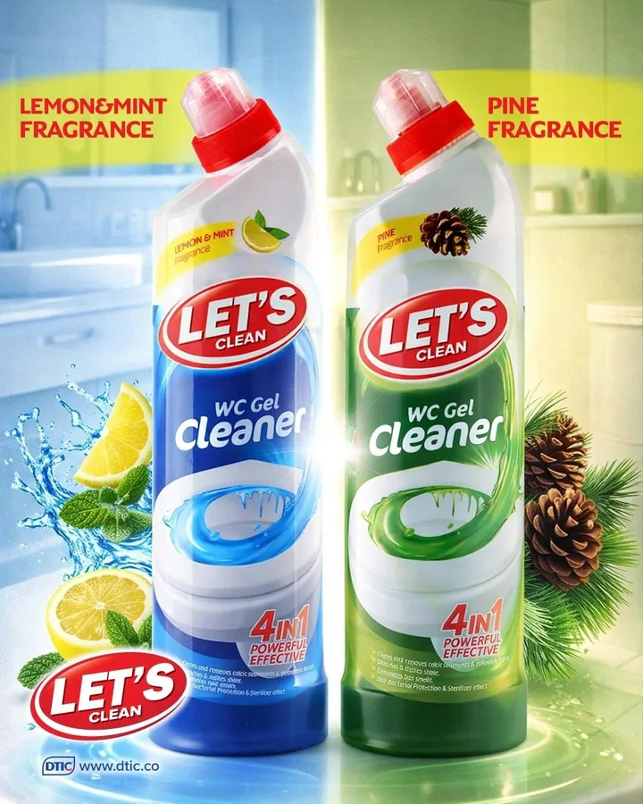 Fragrances: Lemon, Pine WC Gel Cleaner — LET'S Clean by DTIC
