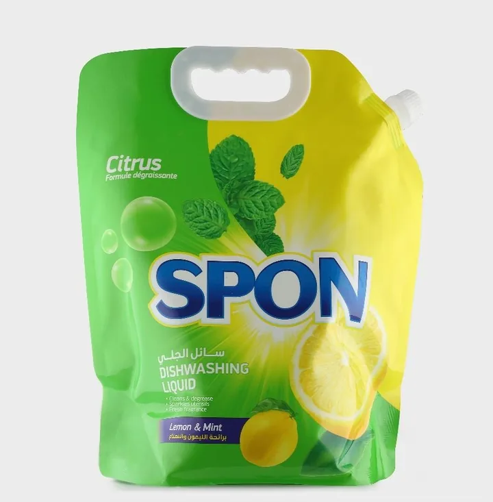 Fragrances: Lemon & Grapefruit, Flowers & Fruit, Lemon & Mint Dishwashing Liquid — Economic Refill Pouch — SPON by DTIC